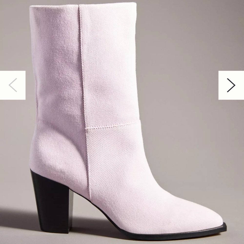 Anthropologie Silent D Pink Ivon Denim Boots